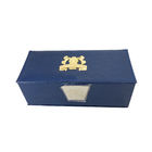 Caixas de presente de luxo recicláveis Caixas de embalagem de cartão rígido azul de alta qualidade