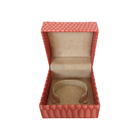 Pequenas caixas-presente de cartão rígido rosa de luxo Bracelete portátil Embalagem Caixas de jóias personalizadas