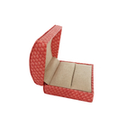 Pequenas caixas-presente de cartão rígido rosa de luxo Bracelete portátil Embalagem Caixas de jóias personalizadas