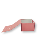 Caixa-presente magnética dobrável cor-de-rosa, de cartão reciclado
