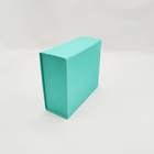 Caixa de presente de boutique magnética dobrável verde Caixas de presente de papelão duro