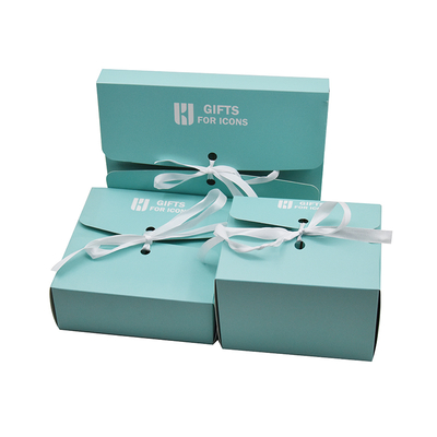 comprar Caixa de presente reciclável de papelão rígido Cosméticos Embalagem de roupas de luxo personalizada com fita online manufacture