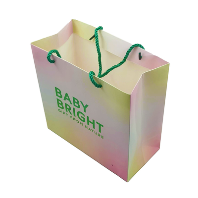 comprar Sacos de Papel para Compras de 80-350gsm com Alça para Vestidos e Alimentos com Estampa de Logotipo online manufacture