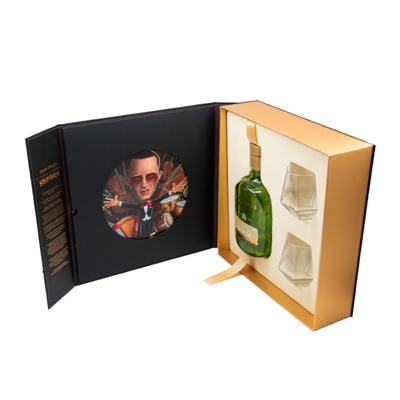 comprar Caixa de Embalagem de Vinho Magnética Preta de Luxo Personalizada para Uma Garrafa com Conjunto de Acessórios online manufacture