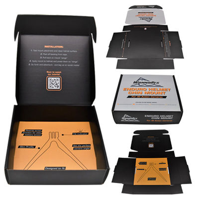 comprar O encarregado do envio da correspondência ondulado do cartão dobrável encaixota o transporte para peças sobresselentes do capacete online manufacture