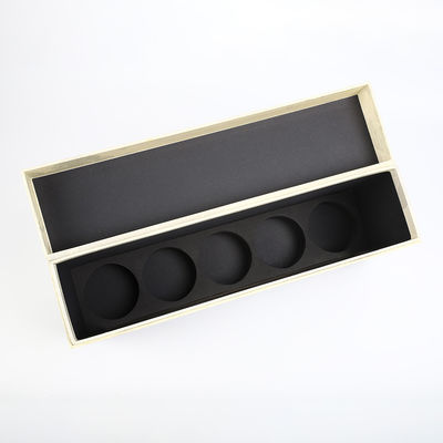comprar Cinco caixa rígida de EVA Cutout Insert Magnetic Lid do espírito do presente do cartão da caixa de presente CMYK da garrafa de vinho da caixa do jogo da gim da garrafa online manufacture