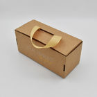 Kraft branco corrugou o encarregado do envio da correspondência encaixota Artpaper Shoebox dobrável com Carry Handle