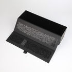 Cartão rígido de revestimento UV do fechamento magnético superior que empacota a caixa de Chamgane e a caixa do vinho com aba da fita