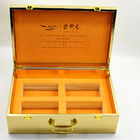 Punho dourado luxuoso de madeira articulado das caixas de presente 300g que empacota para cuidados médicos