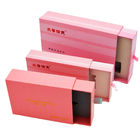 impulso cor-de-rosa rígido deslizante de Greyboard do fósforo das caixas de presente da gaveta 1400gsm e para puxar ISO9001