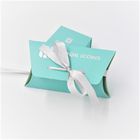 Caixas de presente azuis EVA Ring Paper Earrping Pendant Box da joia do cartão de Crepack com fita