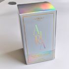 Caixa holográfica da vela com impressão do ouro