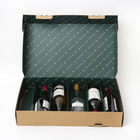 Uísque rígido Gin Neck Holder Packaging Box da caixa de presente da garrafa de vinho do cartão