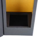 Vodca personalizada magnética rígida do fechamento do painel da aleta da caixa de presente do vinho do FSC do uísque exterior