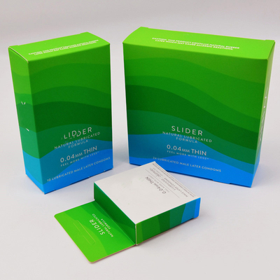 comprar Cor feita sob encomenda caixa luxuosa impressa do gancho de 1 parte da caixa dos cuidados médicos do preservativo online manufacture
