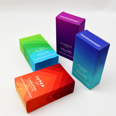 comprar OEM Matt Laminated Paper Color Box para o empacotamento do preservativo online manufacture