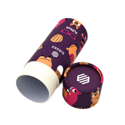 Caixas de empacotamento cosméticas personalizadas do círculo pequeno para óleos essenciais com logotipo FSC