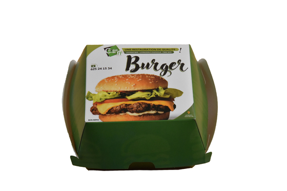 Uma parte do FSC corrugou o partido Mini Burger Boxes das caixas do encarregado do envio da correspondência