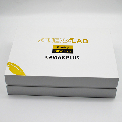 Caixas de empacotamento cosméticas brancas Matt Lamination One Piece Structure da base e do bordo
