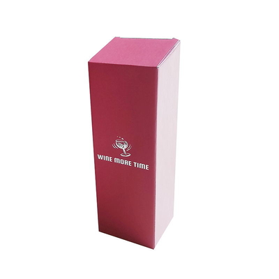 Elegante caixa de presente de garrafa de vinho com logotipo personalizado e fechamento seguro
