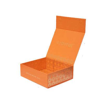 Caixa de presente de luxo reciclável com logotipo personalizado, fecho magnético e estampagem dourada