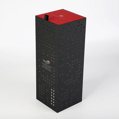 Uísque de dobramento rígido Gin Packaging Box da caixa de presente da garrafa de vinho tinto do cartão