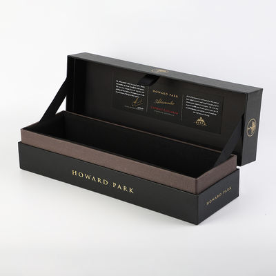 A folha de ouro personalizou o uísque Brandy Boxes Packing da caixa de Gin Single Wine Bottle Gift