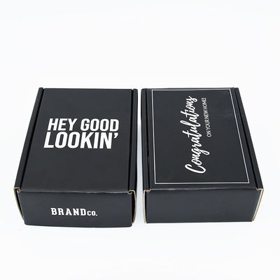 140g Matt Corrugated Mailer Boxes Two toma partido folha de prata de envio impressa personalizada