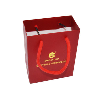 Matt Lamination Custom Paper Shopping ensaca a joia Carry Packaging