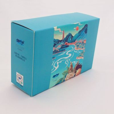 O encarregado do envio da correspondência ondulado de papel azul de ISO9001 CMYK encaixota Toy Boxes feito sob encomenda