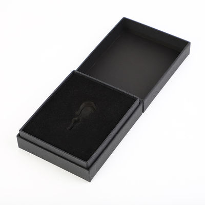 Caixas de presente de papel rígidas Matte Black EVA Inlay da lembrança de Greyboard 30mm